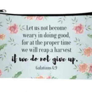 Christian Makeup Bag Bible Pencil Pouch Cover Floral Cosmetic Bags