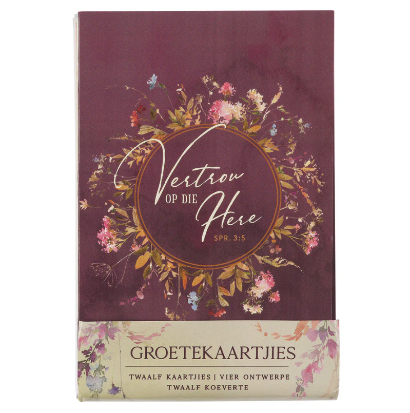 Groete Afrikaans Greeting Card Set With Envelopes