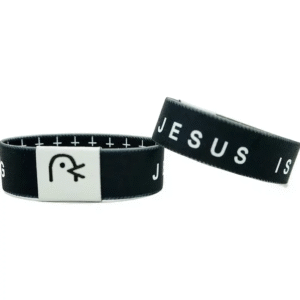 Wearable Bible Bracelet, Religious Bracelets with NFC Christian Daily Bible Verse - Black