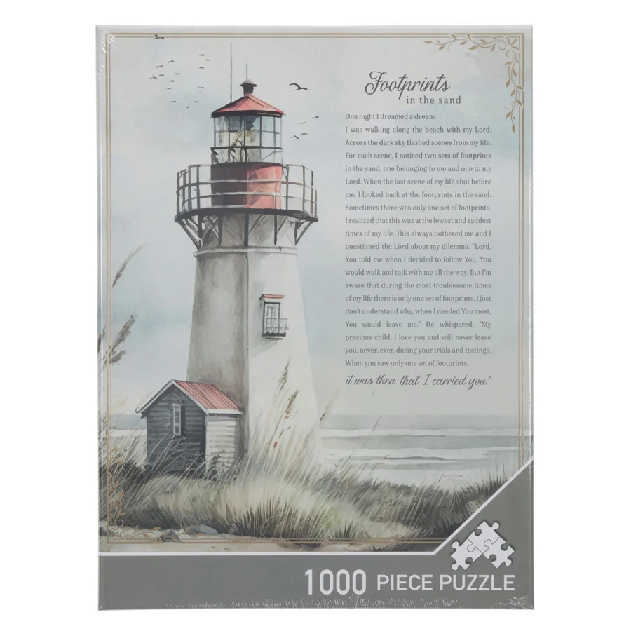 Footprints 1000 Piece Cardboard Puzzle - Image 4