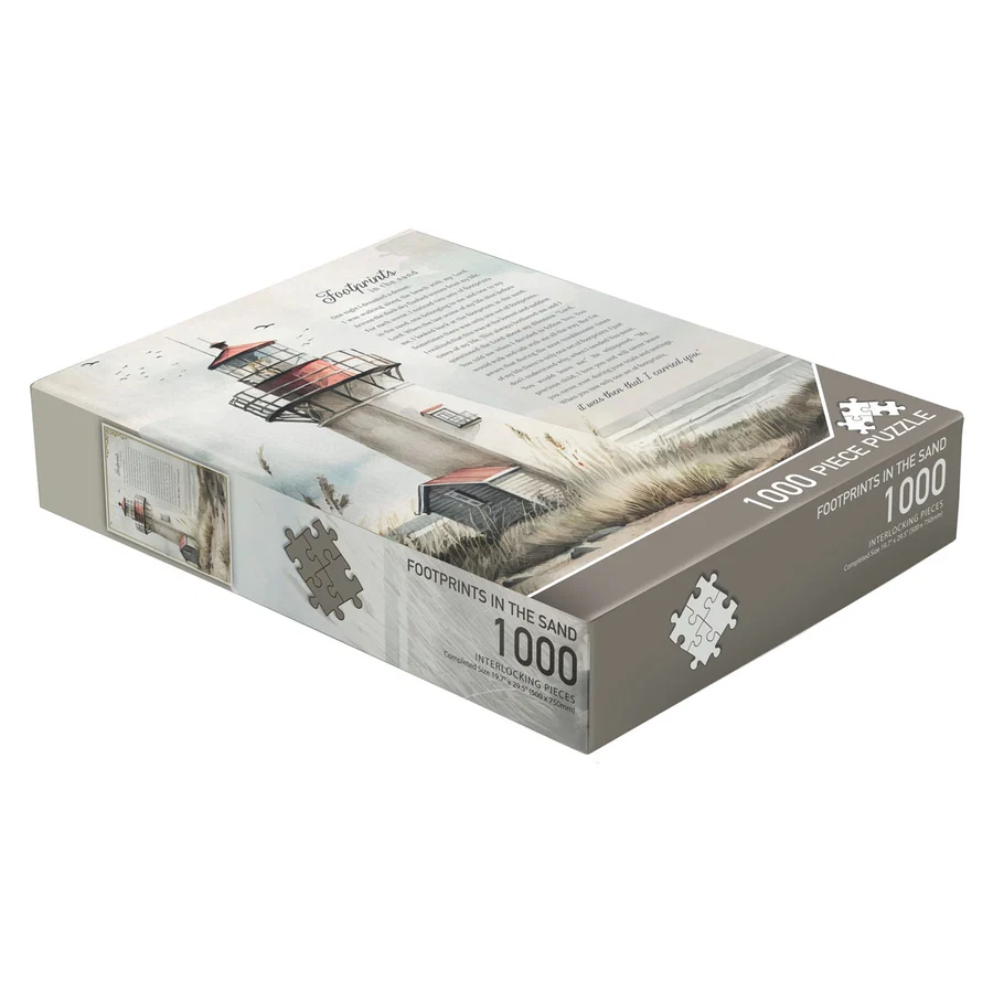 Footprints 1000 Piece Cardboard Puzzle - Image 3