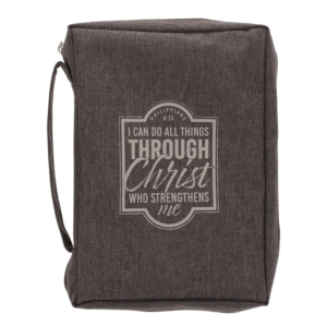 I Can Do All Things Through Christ Who Strengthens Me Polyester Bible Bag - Medium