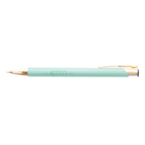 Amazing Grace metal ballpoint pen in tube with brushed-gold hardware
