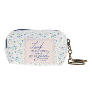 Loof die Here Want Hy Is Goed Afrikaans faux leather pouch keychain