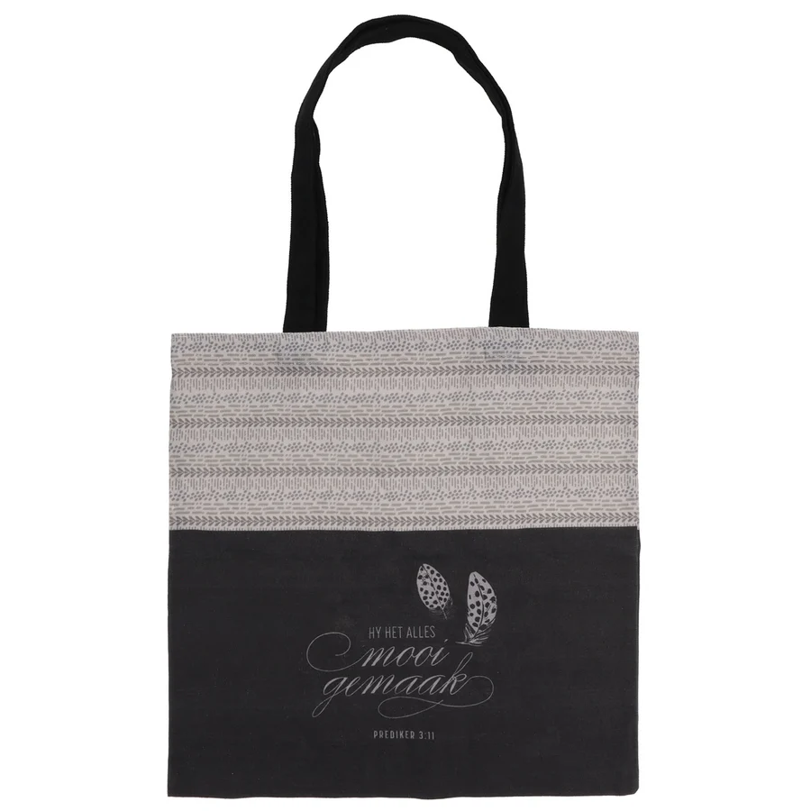 Hy Het Alles Mooi Gemaak Afrikaans Canvas Tote Bag